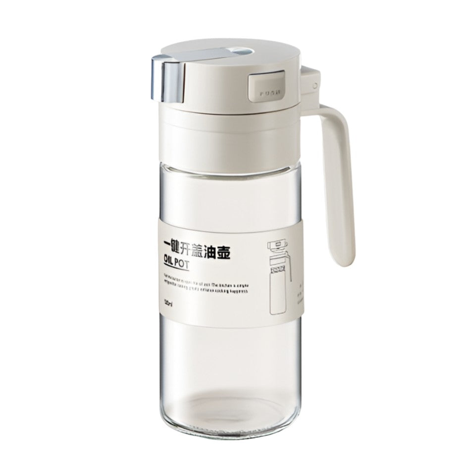 Dispenser pentru Ulei, Flippy, Deschidere si Inchidere Automata a Rezervorul, cu Inductie Gravitationala, 550 ml,