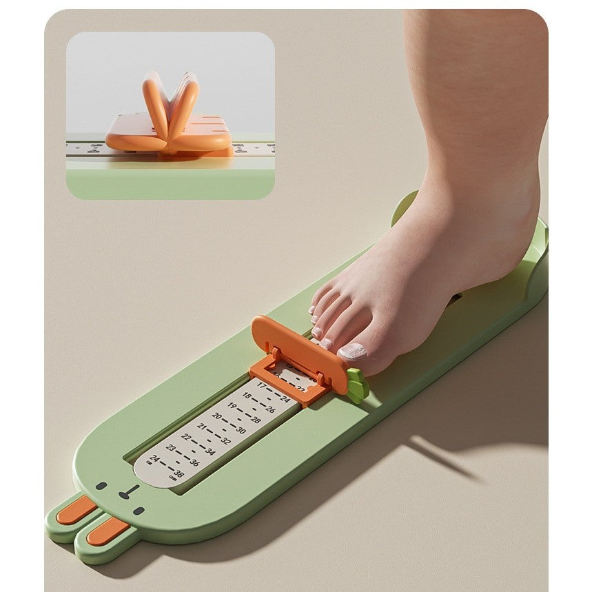 Dispozitiv de Masurat Talpa Piciorului pentru Bebelusi, Flippy, 6-24, Model Iepuras, Verde