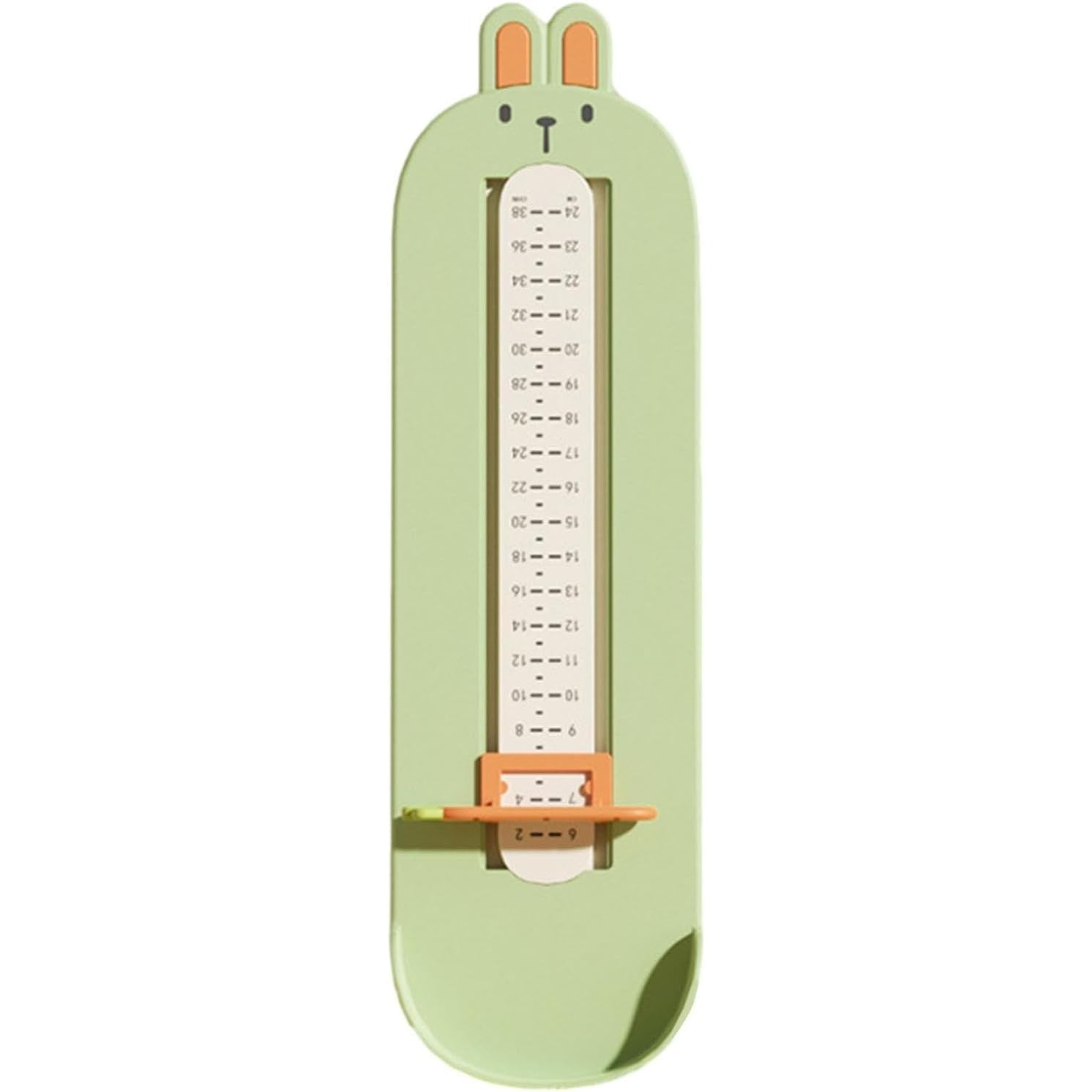 Dispozitiv de Masurat Talpa Piciorului pentru Bebelusi, Flippy, 6-24, Model Iepuras, Verde