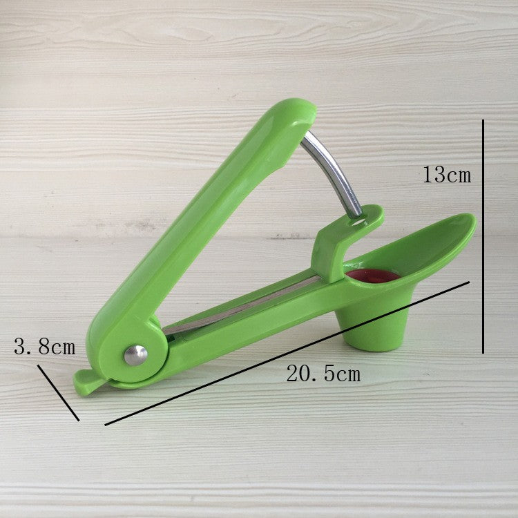 Dispozitiv de Scos Samburi, Flippy, Manual, cu 1 Gaura, pentru Cirese/Masline, 20.5 x 3.8 x 13 cm, din ABS+Otel