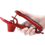Dispozitiv de Scos Samburi, Flippy, Manual, cu 1 Gaura, pentru Cirese/Masline, 20.5 x 3.8 x 13 cm, din ABS+Otel