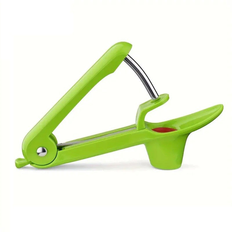 Dispozitiv de Scos Samburi, Flippy, Manual, cu 1 Gaura, pentru Cirese/Masline, 20.5 x 3.8 x 13 cm, din ABS+Otel