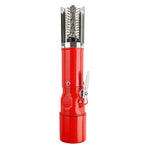 Dispozitiv Electric de Curatare Solzi Peste, Flippy, din Otel Inoxidabil, 28 x 5 cm, Rosu