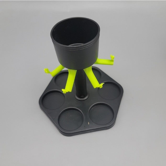 Dozator Hexagonal cu Suport pentru Shoturi, Flippy, 6 Pahare, Set Complet cu Ambalaj si Cutie, Dispenser, Divizor, Joc