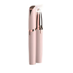 Epilator de Sprancene, Flippy, Aparat de Tuns Facial sub Forma de Creion, Portabil, Alimentare cu Baterii, 13x1.5cm, Roz