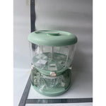 Dozator Etajat de Cereale Flippy, Rotativ 360, 6 Compartimente, Capacitate 10L, Cofraj Special pentru Oua, Vas pentru