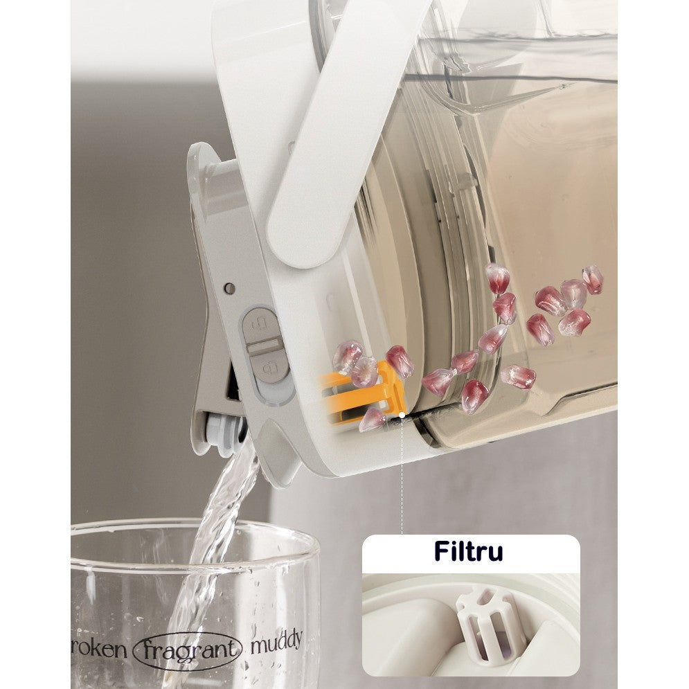 Dozator portabil pentru bauturi Flippy, 3.5 litri, capac etans, duza deschidere/inchidere, recipent din plastic,