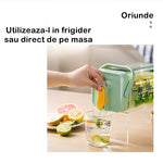Dozator portabil pentru bauturi Flippy, 3.5 litri, capac etans, duza deschidere/inchidere, recipent din plastic,