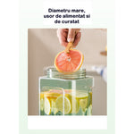 Dozator portabil pentru bauturi Flippy, 3.5 litri, capac etans, duza deschidere/inchidere, recipent din plastic,