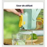 Dozator portabil pentru bauturi Flippy, 3.5 litri, capac etans, duza deschidere/inchidere, recipent din plastic,