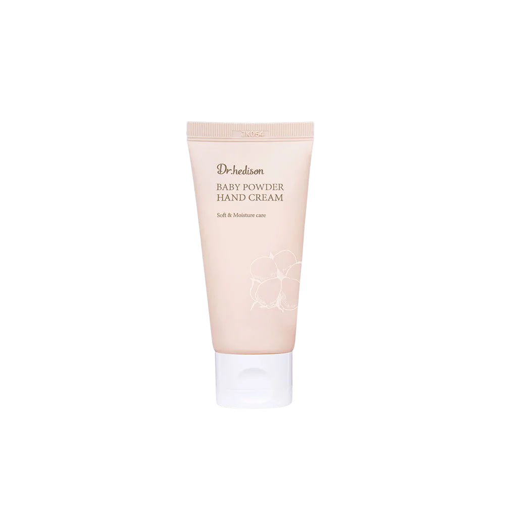 Dr. Hedison, Baby Powder, Unt de shea, Hidratant, Cremă pentru mâini, 50 ml
