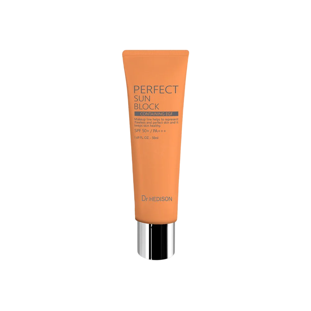 Dr. Hedison, Perfect Sun Block, Oricând, Smântână, Față și corp, Înalt, 50 ml