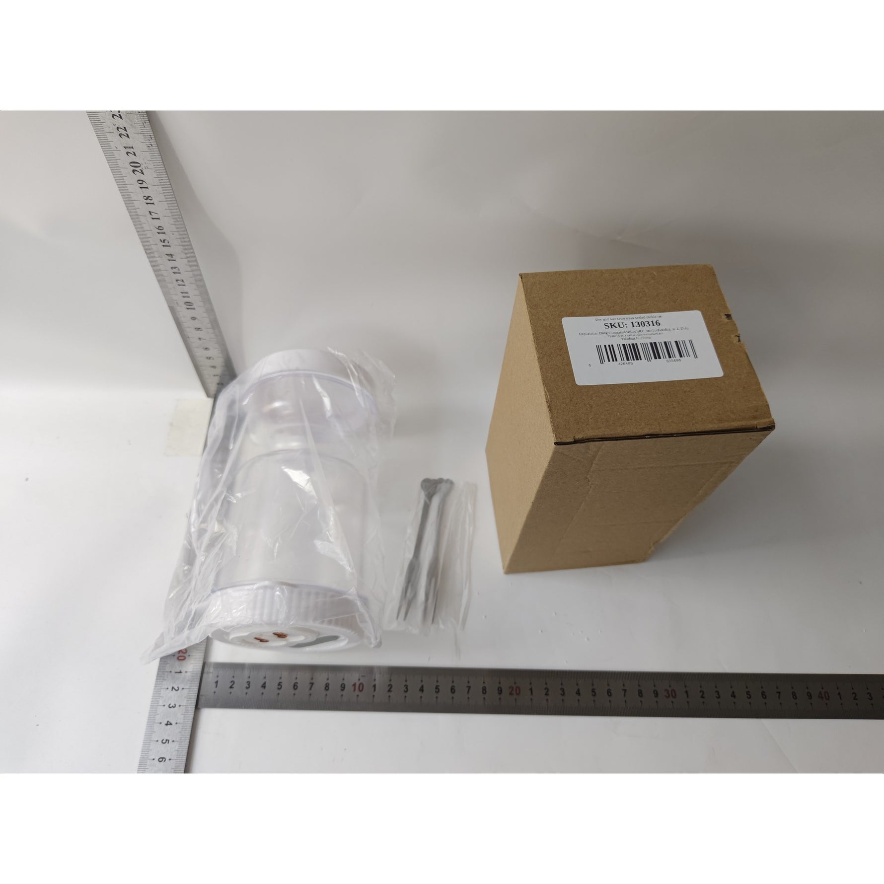 Borcan pentru Muraturi, Flippy, cu Separator pentru Lichide, Ermetic, Termorezistent, Tip Clepsidra, 2 Furculite