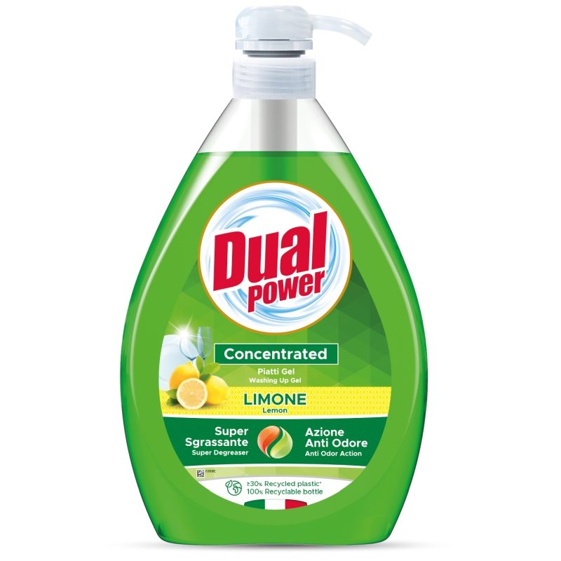 Dual Detergent Vase cu Pompa 1 L Limone