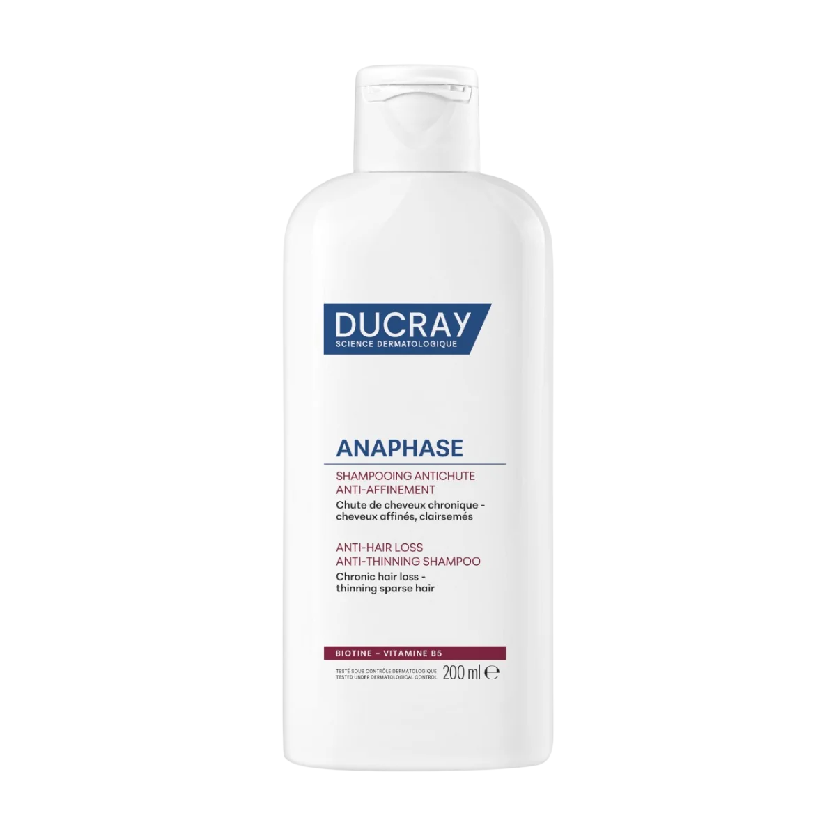 Ducray, Anaphase, Șampon pentru tratamentul părului, Anticădere păr, Pentru păr fin, 200 ml