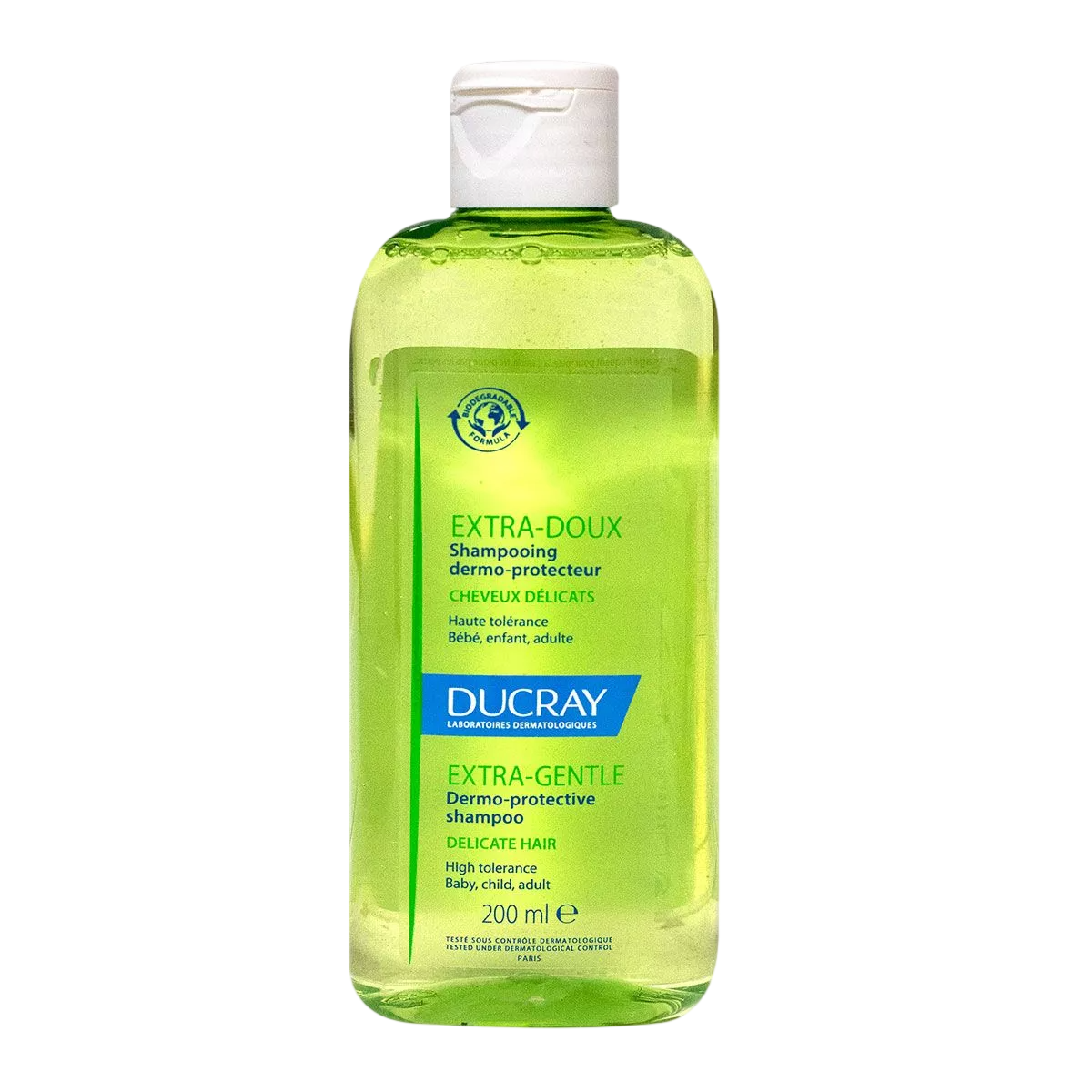 Ducray, Extra Gentle, Șampon pentru păr, Dermo-protector calmant, 200 ml