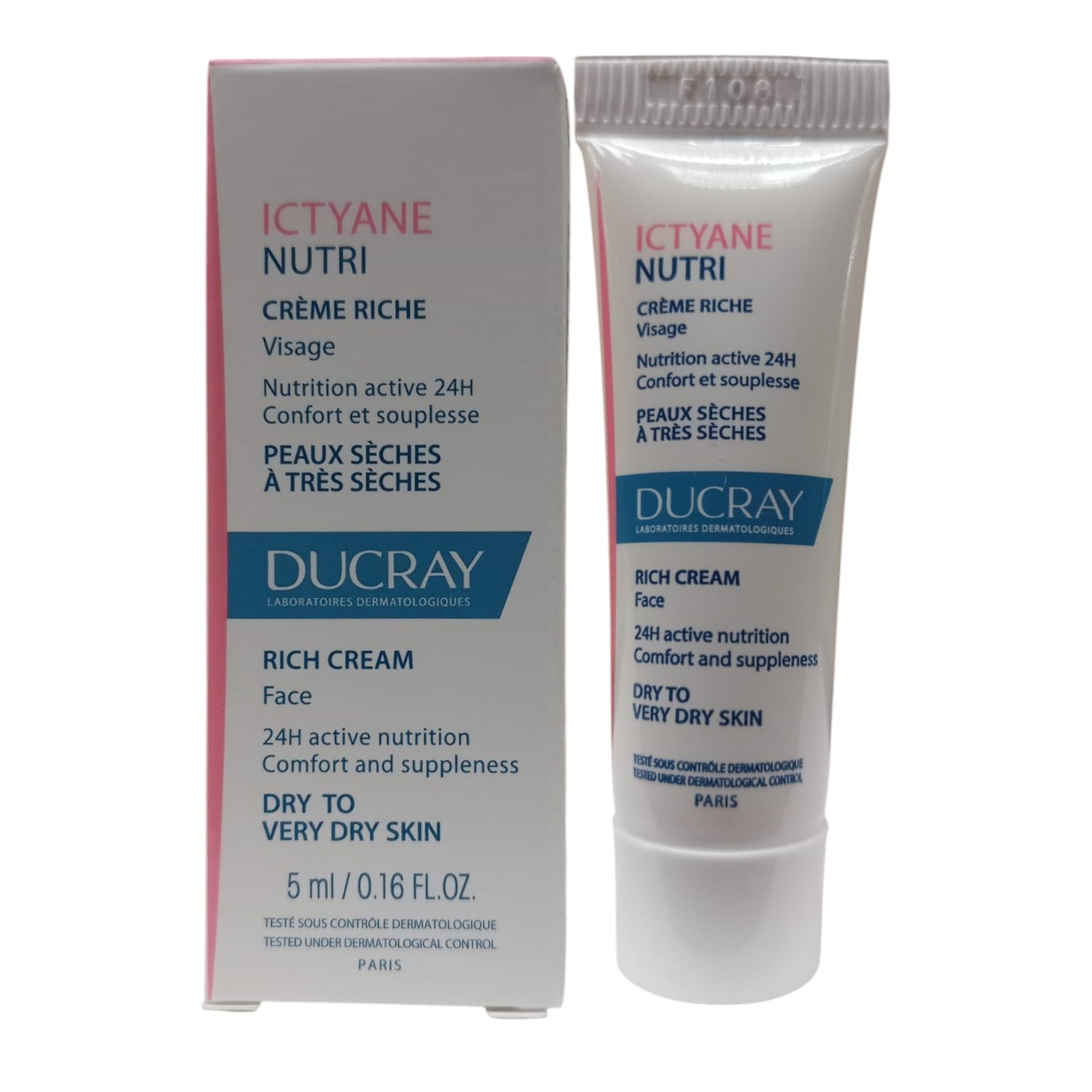 Ducray, Ictyane Nutri, Hidratant, Scrub de curățare, Pentru față, 5 ml *Mostră - Olmarkt