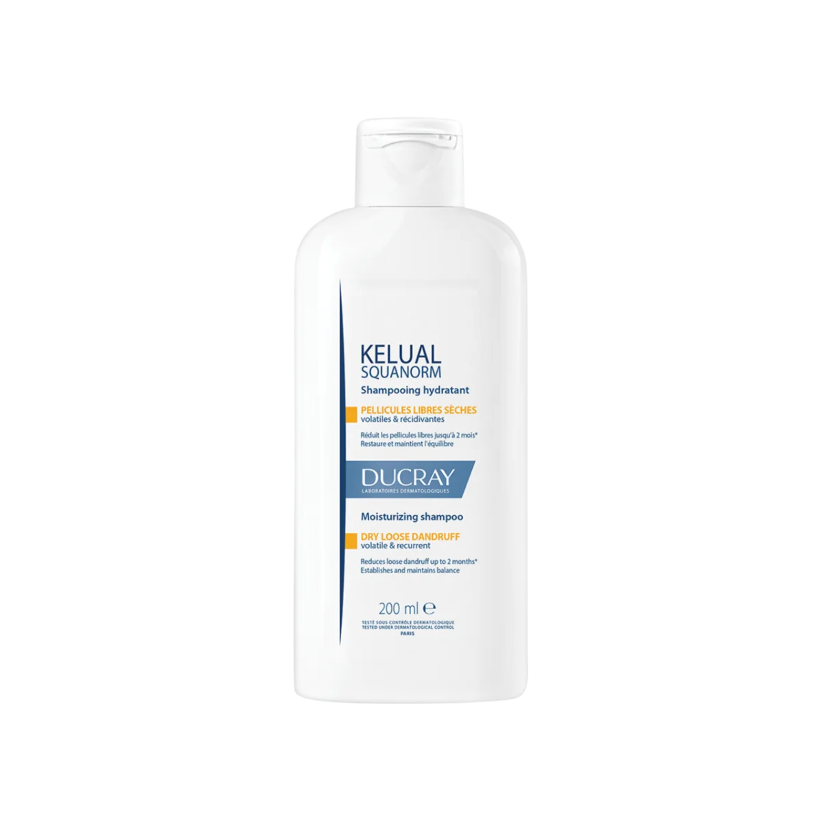 Ducray, Kelual Squanorm, Șampon pentru tratamentul părului, Antimătreață, For Scalp With Dry Dandruff, 200 ml