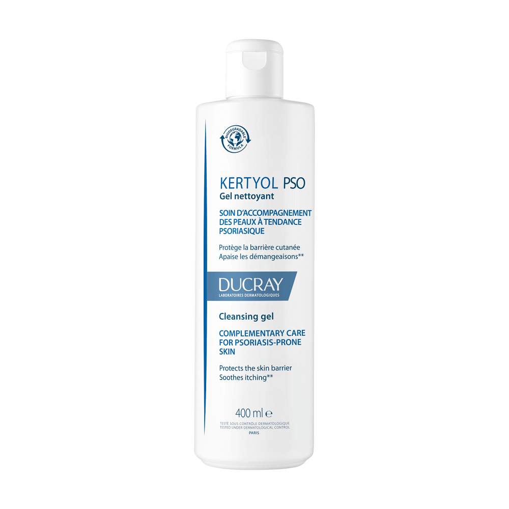 Ducray, Kertyol PSO, Curățare și calmare, Gel de curățare, 400 ml