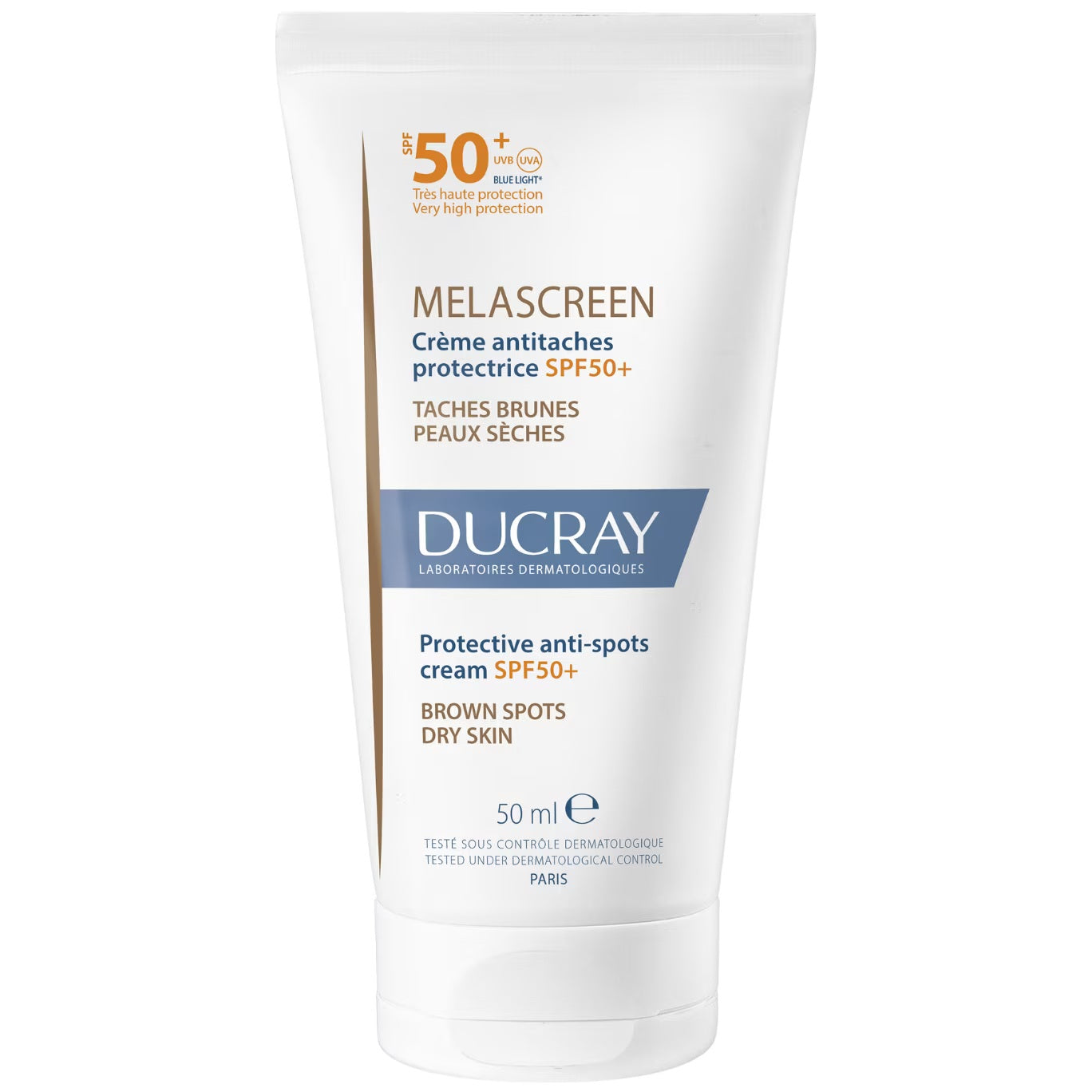 Ducray, Melascreen, Azelaic, Anti Pete, Smântână, Pentru față, SPF50+, 50 ml