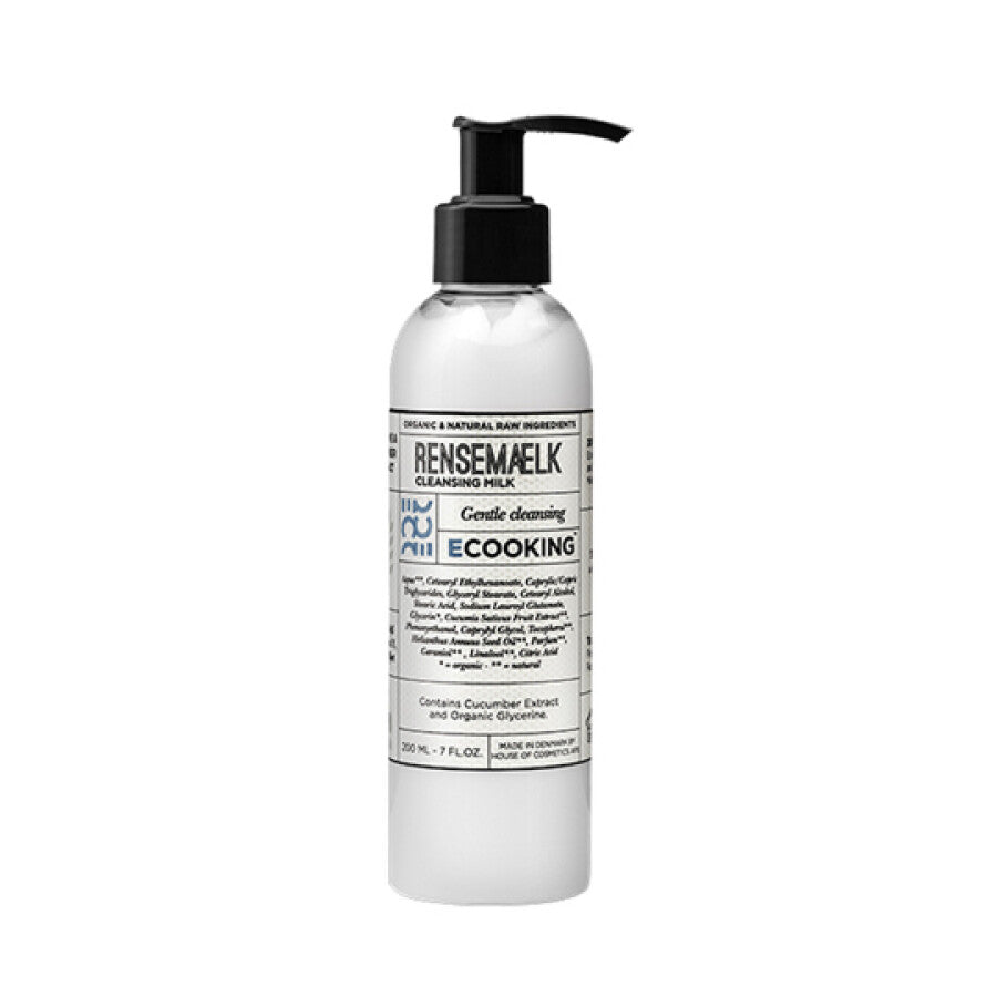 Ecooking, RenseMaelk, Curățare și hidratare, Lapte demachiant, Pentru față, 200 ml - Olmarkt