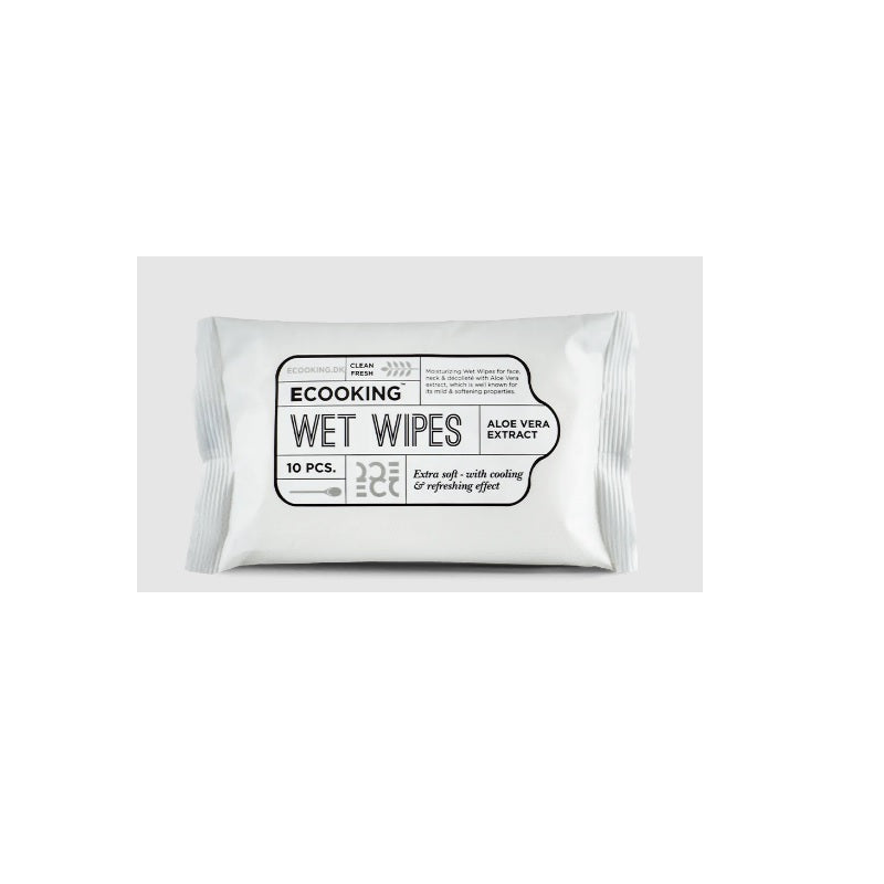 Ecooking, Ecooking, Extract de Aloe Vera, Șervețele de curățare, Pentru față, 10 buc. - Olmarkt