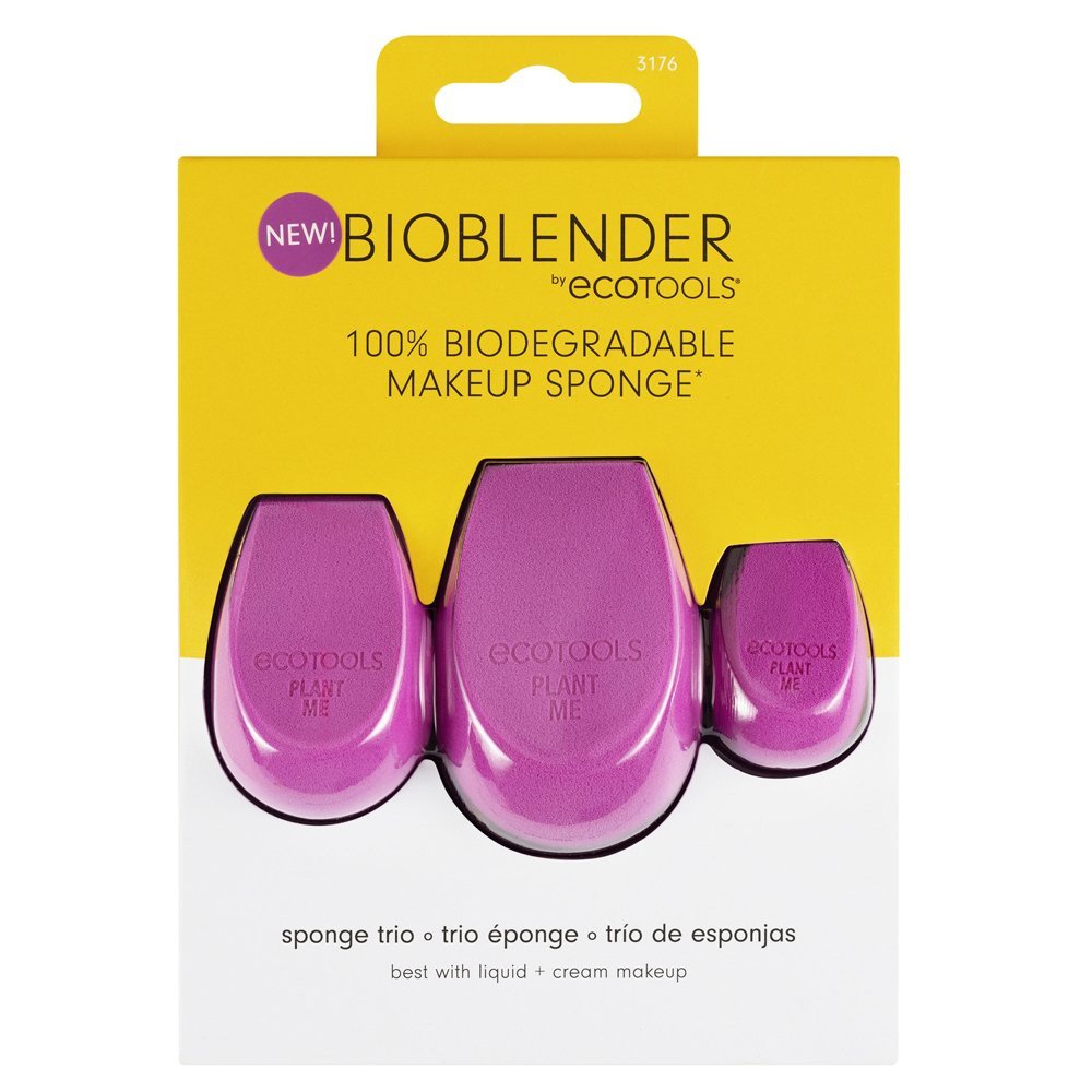 Set Trio, EcoTools, Bioblender, Burete de machiaj, Violet, 3 buc - Olmarkt