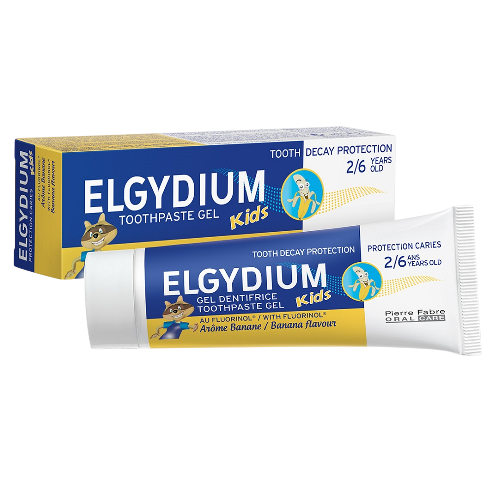 Elgydium, Kids Shark, Fluorinol, Clean, Pastă de dinți, 50 ml