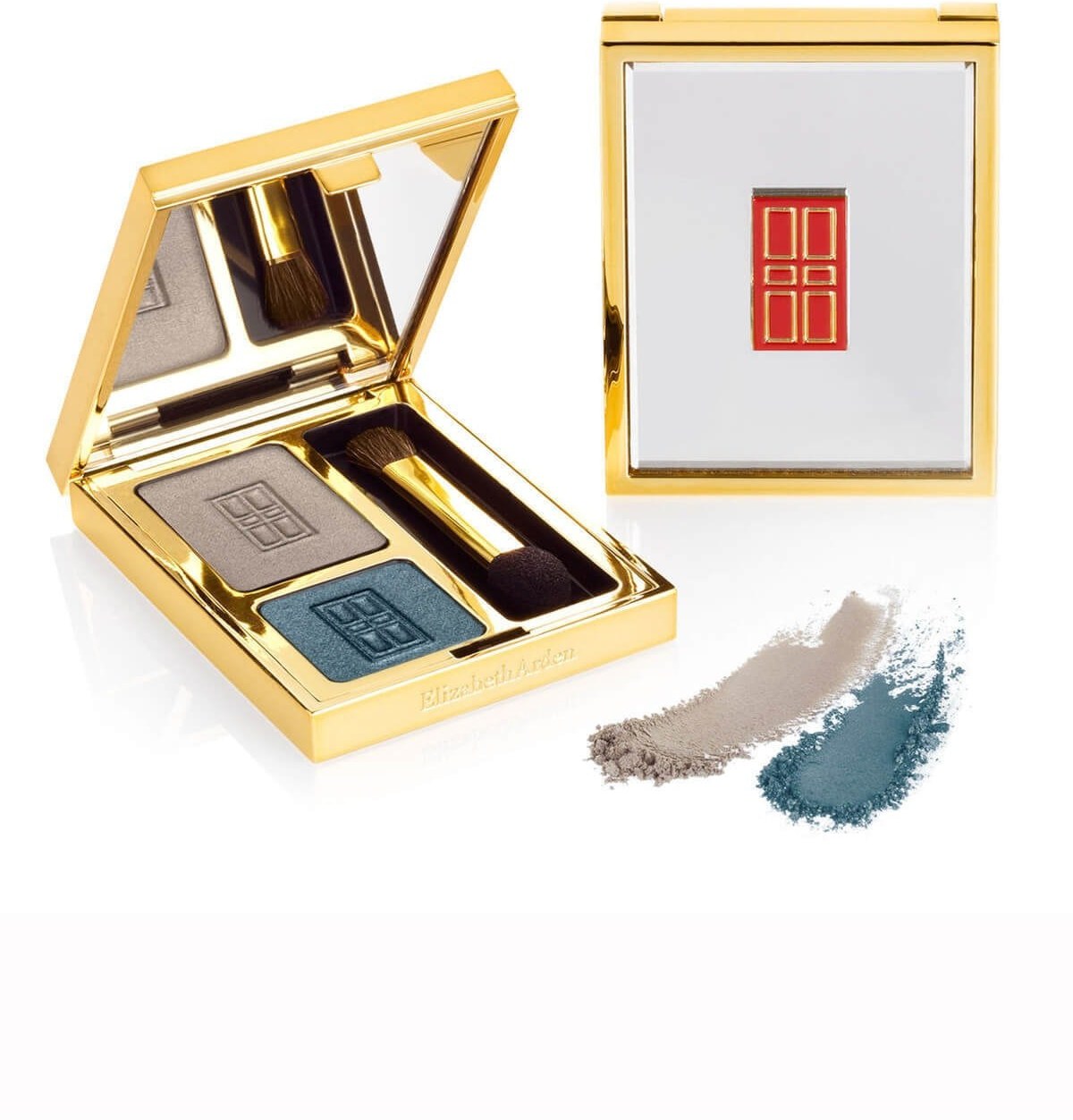 Elizabeth Arden, Beautiful Color Duo, Fard de ochi pudră, 06, Teal cețos, 2 nuanțe, 3 g