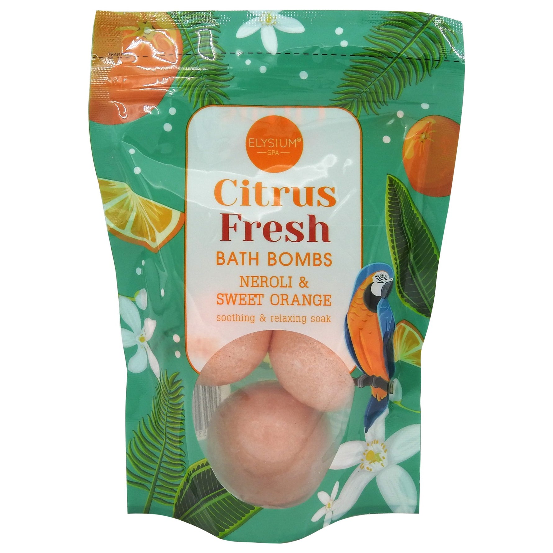 Bombe Efervescente cu Sare de Baie, ELYSIUM, Spa Citrus, 3 x 50 g