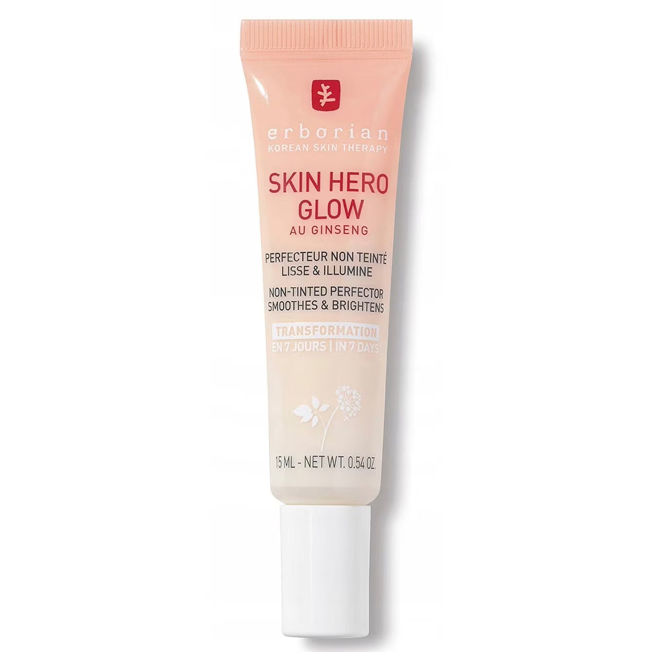 Erborian, Skin Hero, Ginseng, Netezire și iluminare, Emulsie, Pentru față, 15 ml