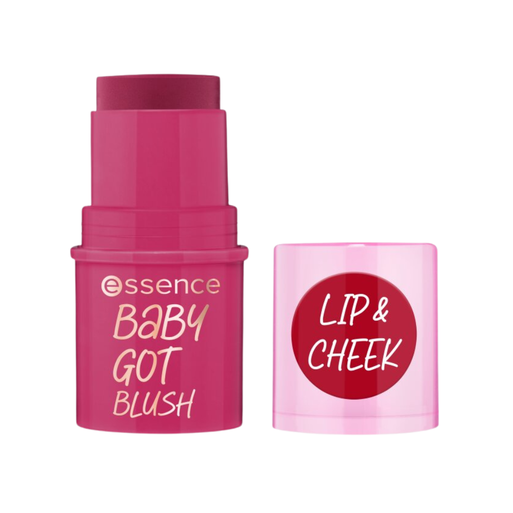 Essence, Baby Got Blush, Natural Blush, Baton de fard, 50, Cherry Cherry Baby, 5.5 ml