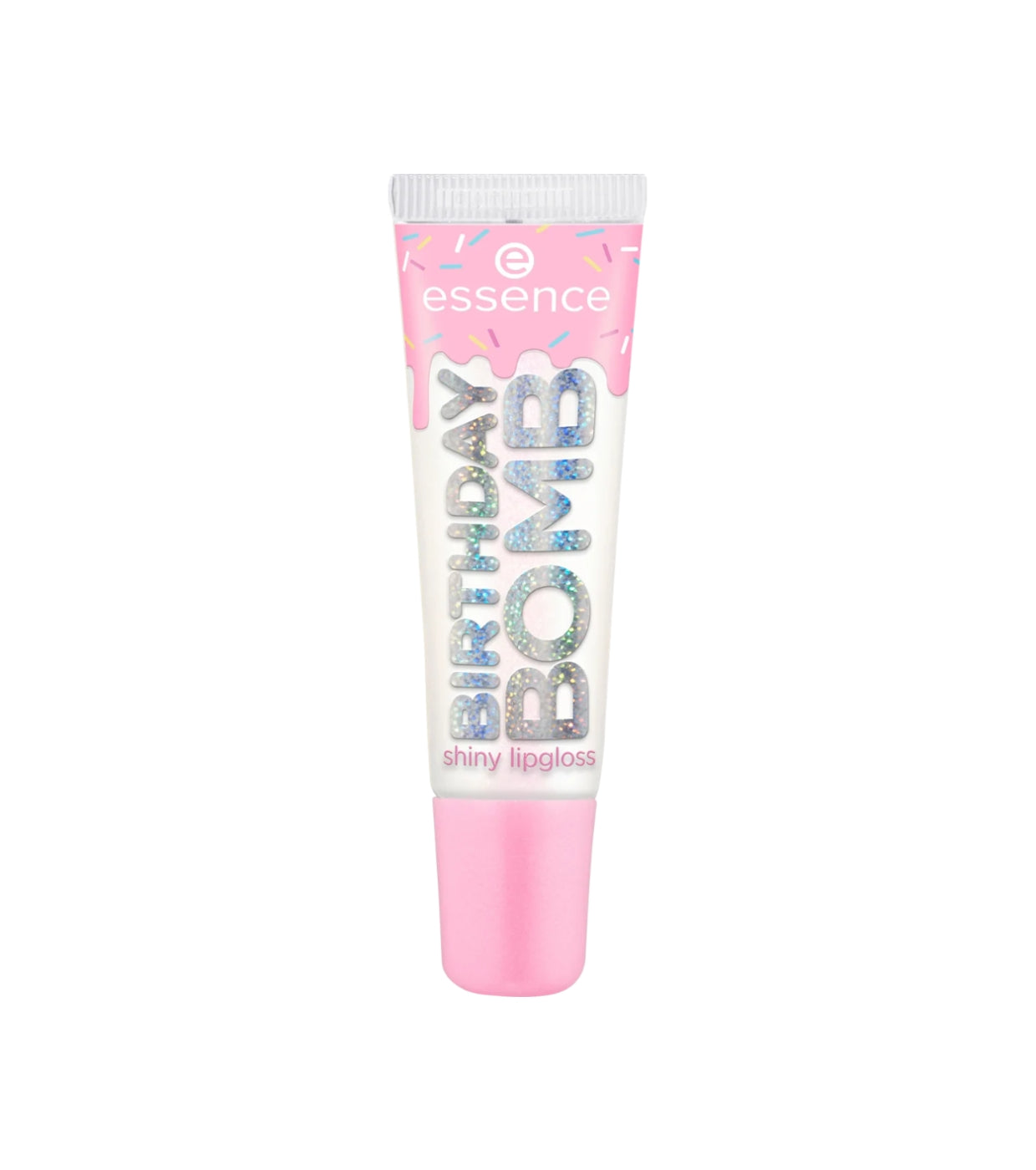 Essence, Birthday Bomb, Strălucitor, Luciu de buze, 01, Cake My Day, 10 ml