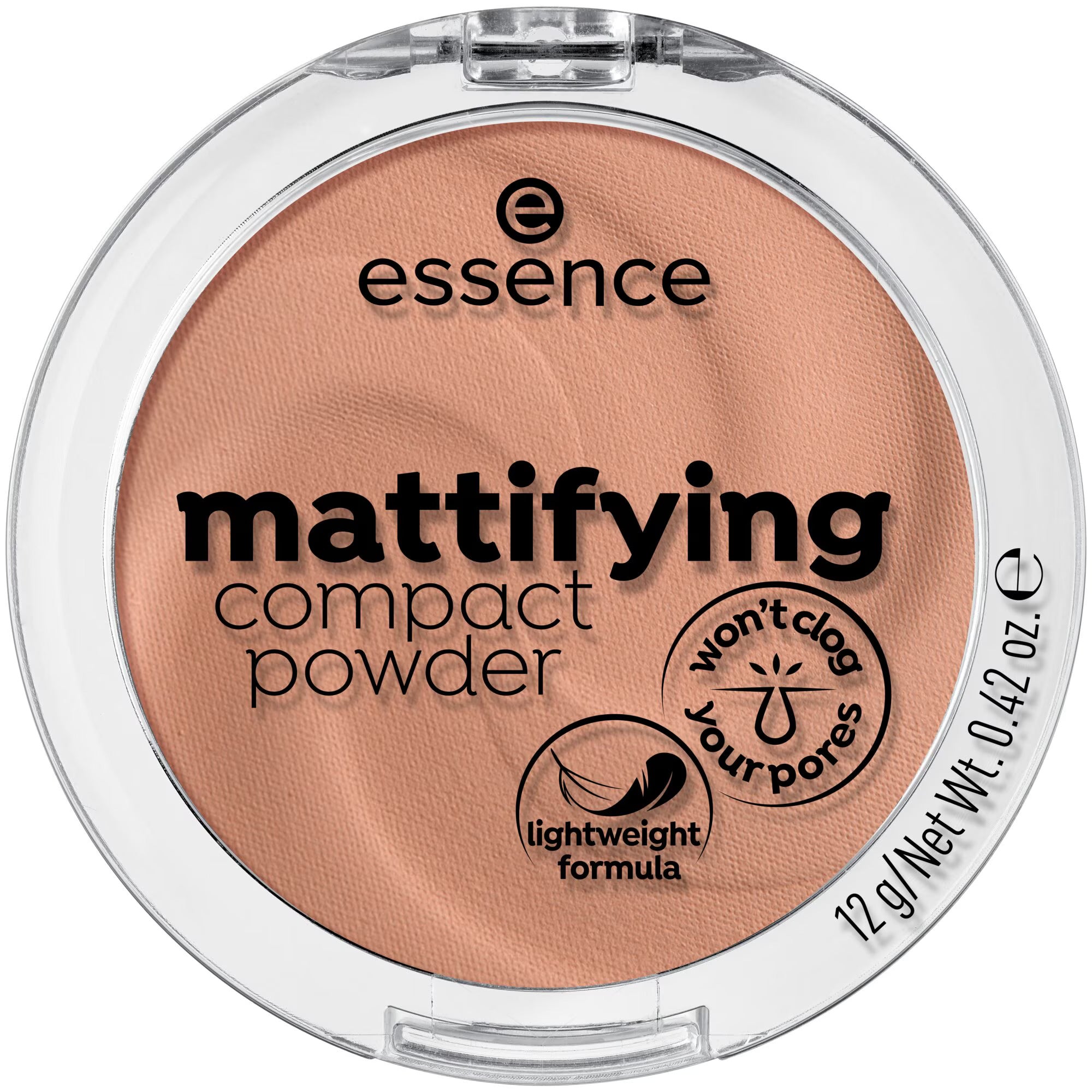 Essence, Essence, Matifiant, Pudră compactă, 02, Bej deschis, 12 g