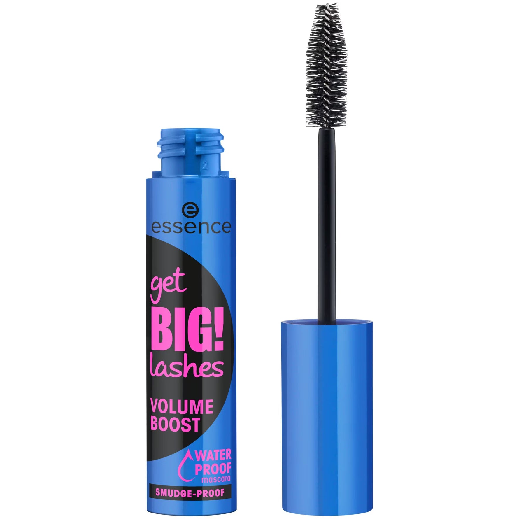 Essence, Get Big Lashes, Rezistent la apă, Volum, Mascara, 01, Negru, 12 ml