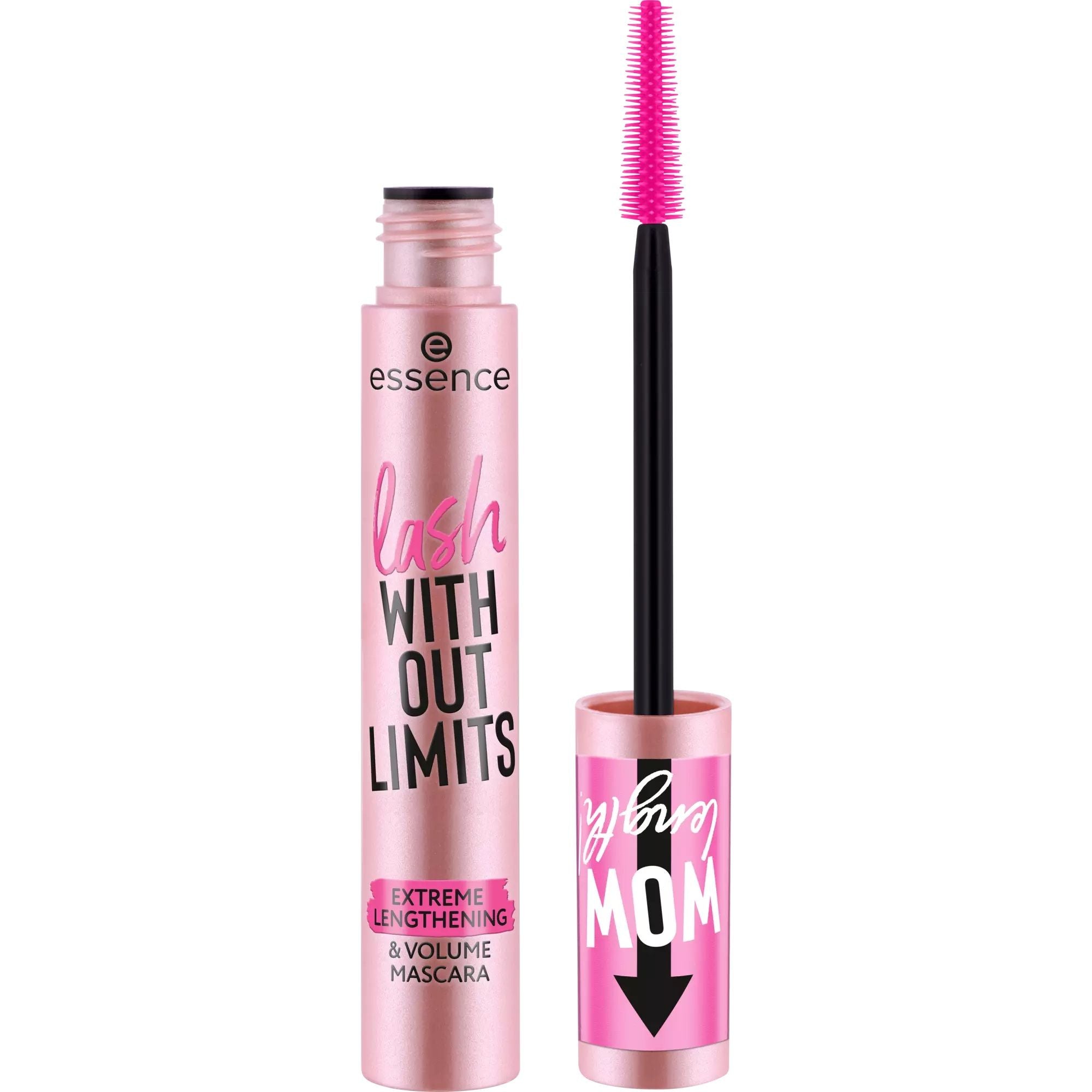 Essence, Lash Without Limits, Extreme Lenghtening & Volum Lashes, Mascara, 01, Negru, 13 ml