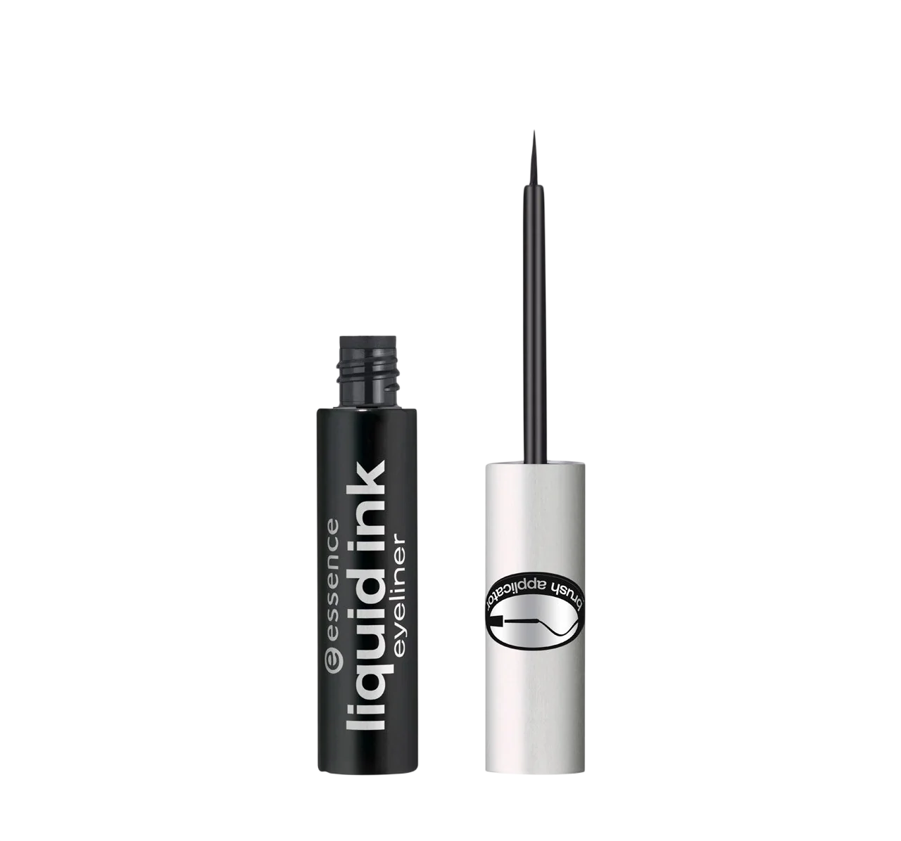 Essence, Liquid Ink, Perie, Tuș de ochi lichid, 01, Negru, 3 ml