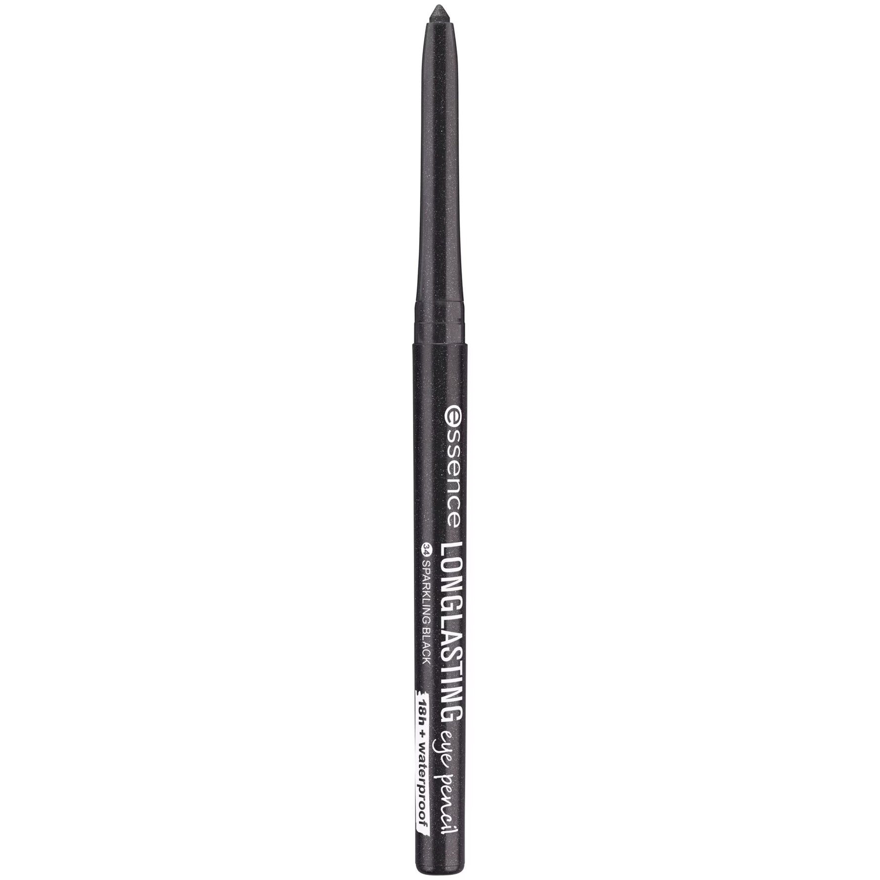 Essence, Long-Lasting, Rezistent la apă, Creion eyeliner gel, 34, Sparkling Black, 0.28 g