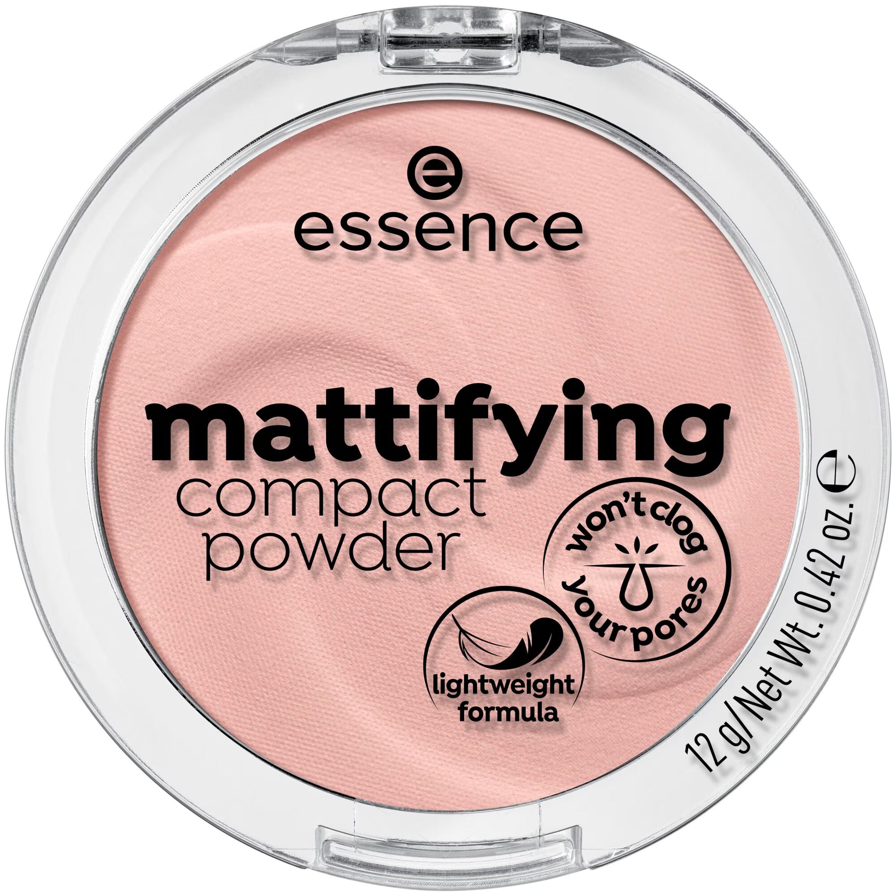 Essence, Mattifying Compact Powder, Finisaj mat, Pudră compactă, 10, Bej deschis, 12 g