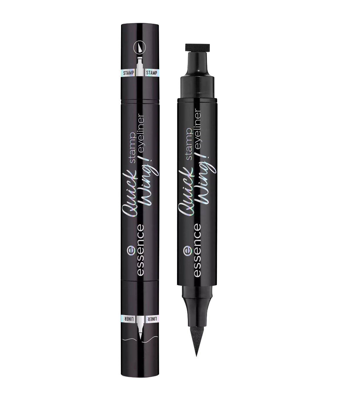 Essence, Quick Wing!, Double-sided, Mat, Tuș de ochi lichid, 01, Negru, 3.5 ml