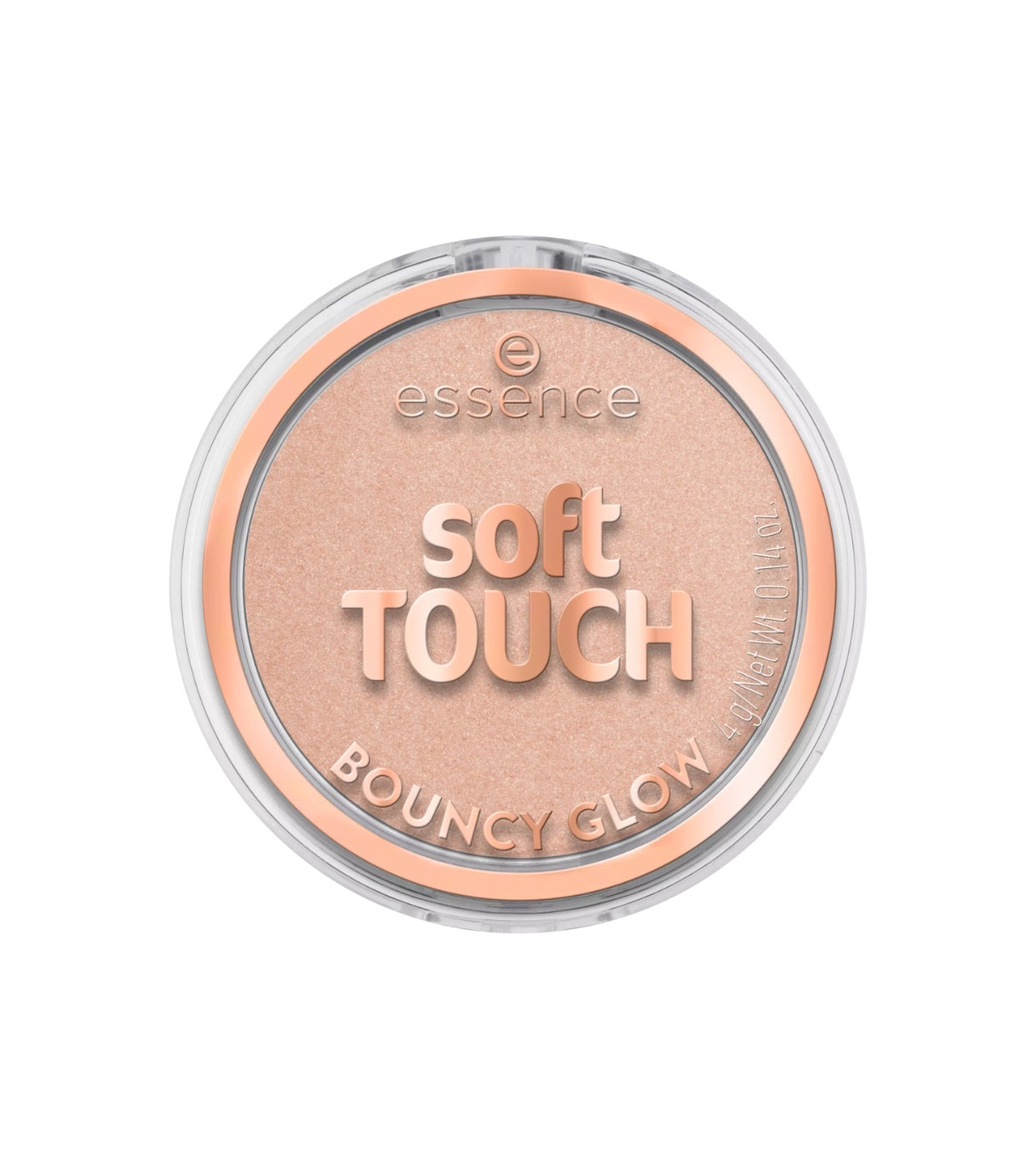 Essence, Soft Touch Bouncy Glow, Iluminând, Compact de fard și iluminator, 20, Glazed Dew, 4 g