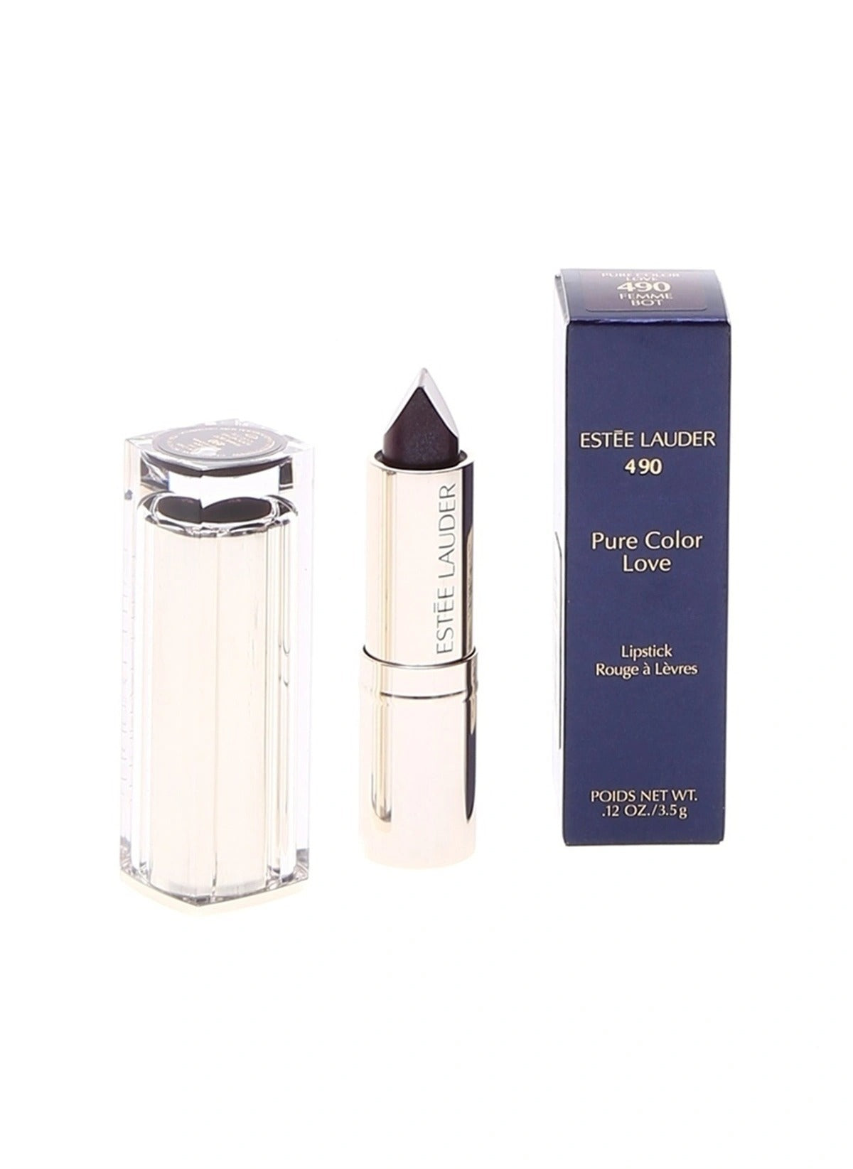 Estee Lauder, Pure Color Love, Ruj cremos, 490, Femeie Robot, 3.5 g - Olmarkt