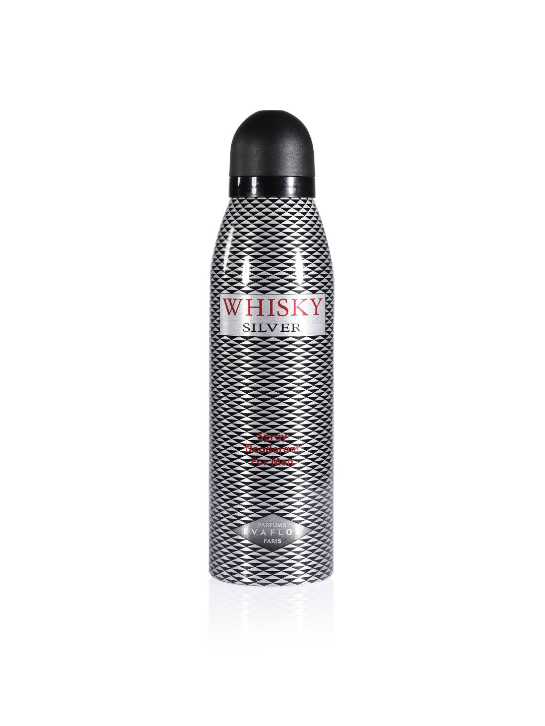 Evaflor, Whisky Silver, Picant, Deodorant spray, Pentru bărbați, 200 ml