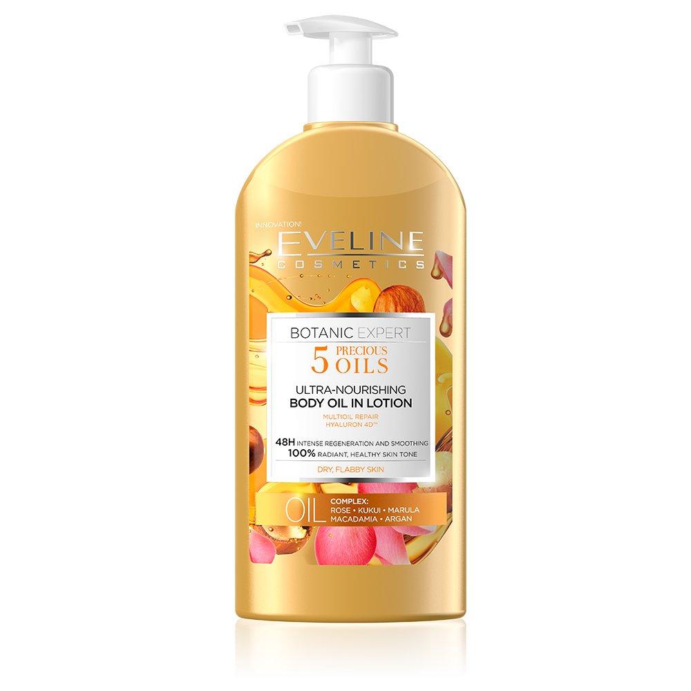 Eveline Cosmetics, Botanic Expert Ultra-Nourishing, Trandafir, Profund hrănitor, Aplicați zilnic, Loțiune de corp, 350 ml