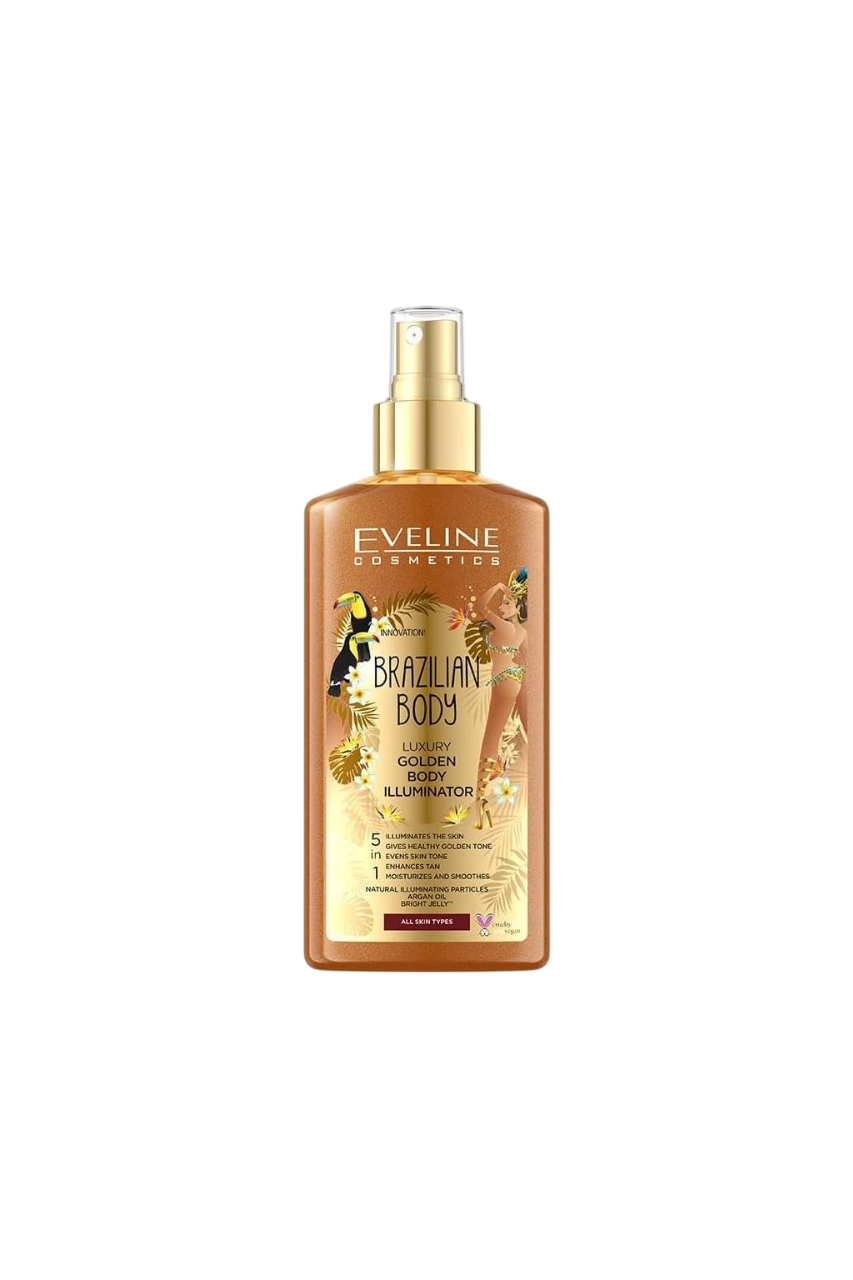 Eveline Cosmetics, Brazilian Body, Iluminând, Spray de corp, Exotic, 150 ml