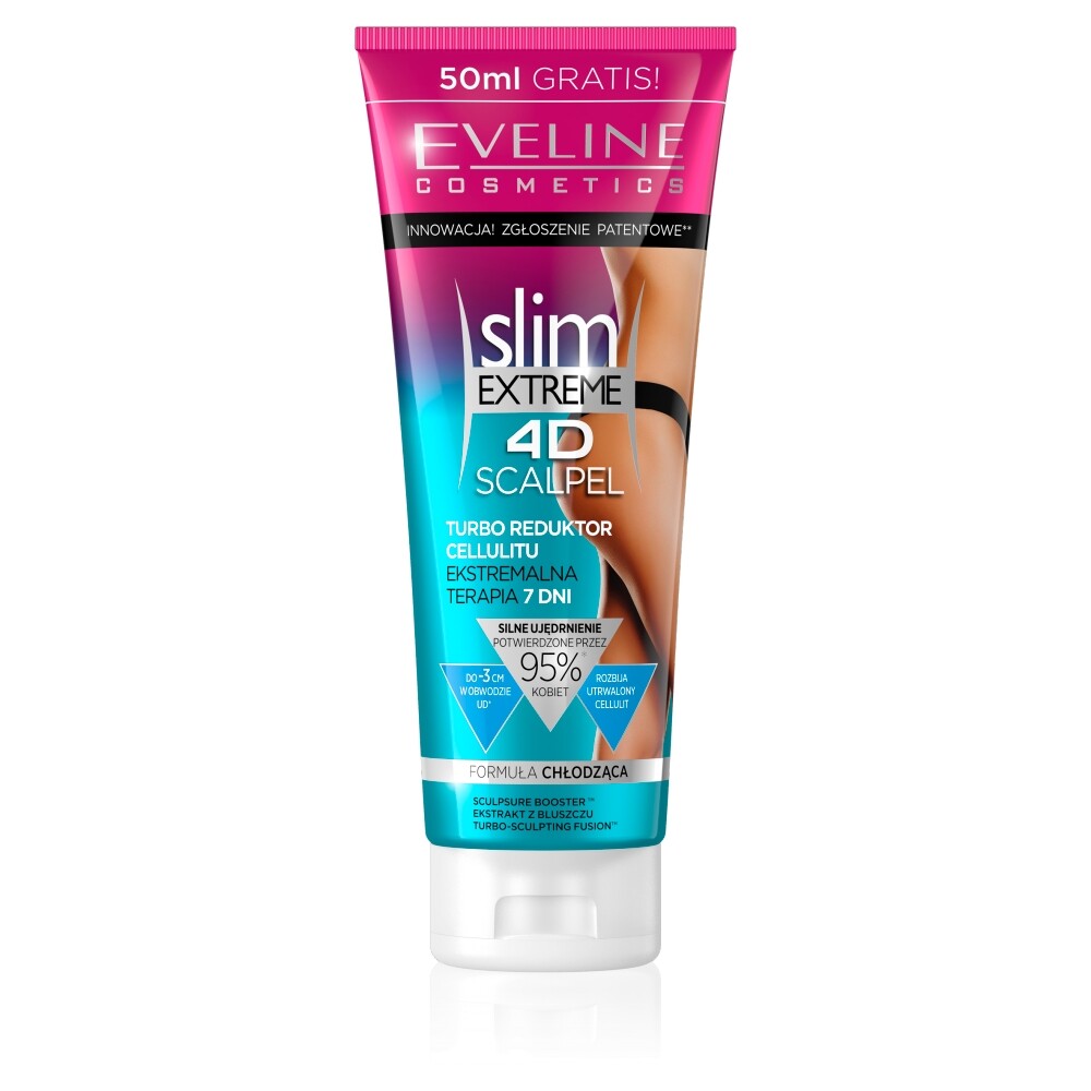 Eveline Cosmetics, Slim Extreme 4D, Slăbire, Cremă de corp, Thighs, 250 ml