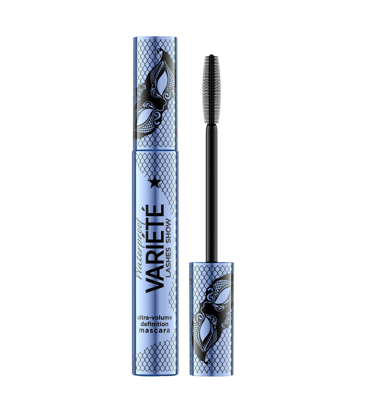 Eveline Cosmetics, Variete, Rezistent la apă, Volum, Mascara, Negru intens, 10 ml