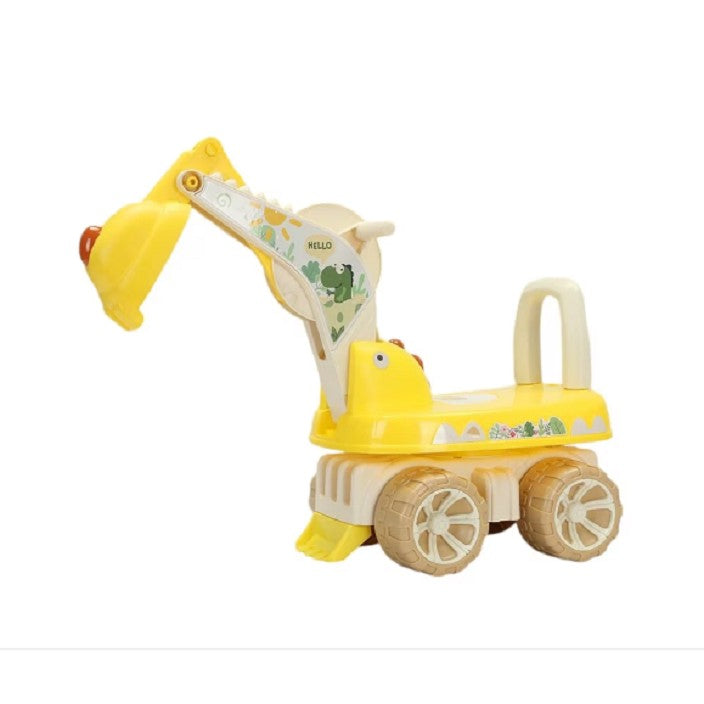 Excavator pentru Copii, Flippy, 1-3 Ani, Greutate Portanta 30 kg, Muzica si Lumini, Rotatie 360 Grade, 45 x 31 x 35 cm,