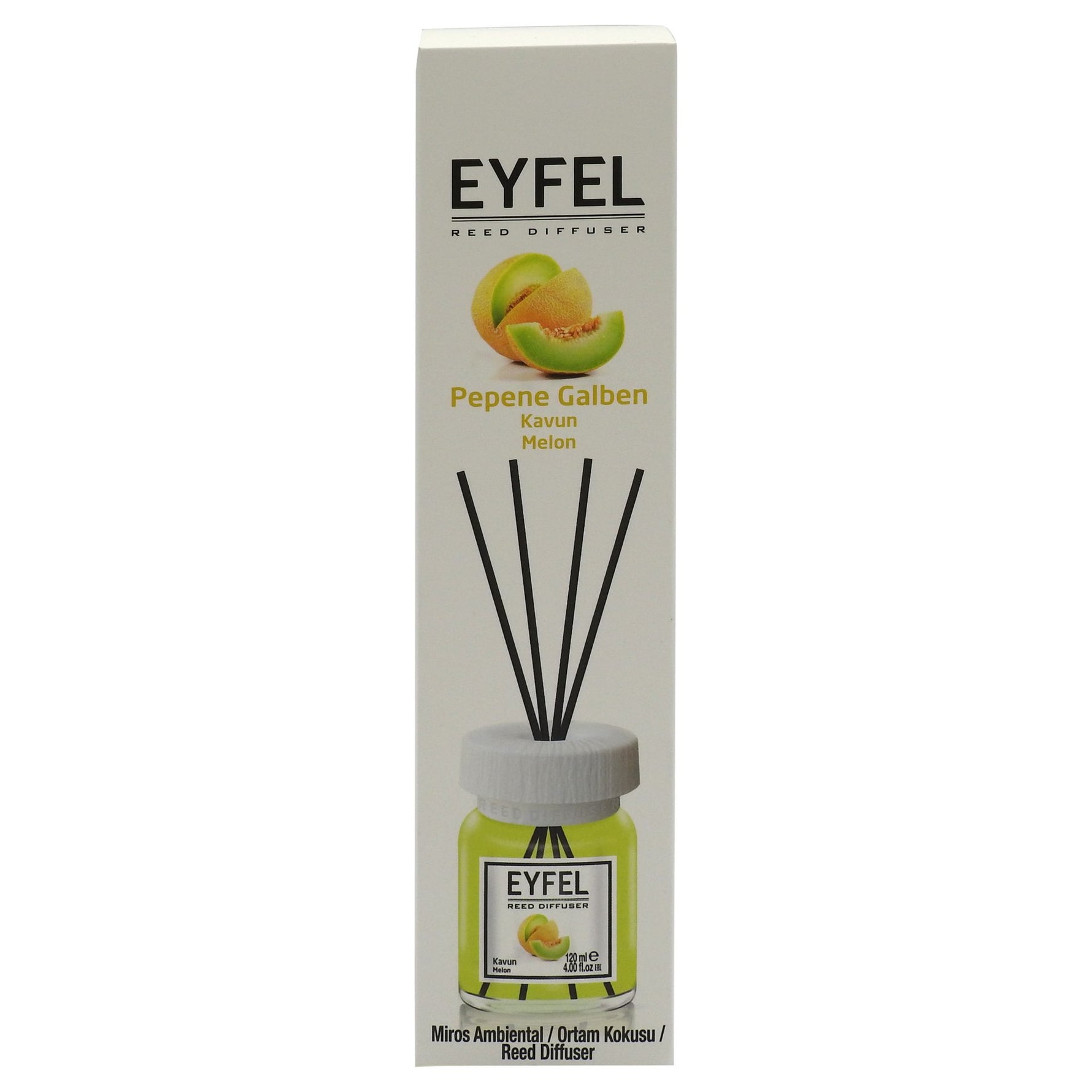 Odorizant Camera cu Betisoare, EYFEL, Pepene Galben, 120 ml