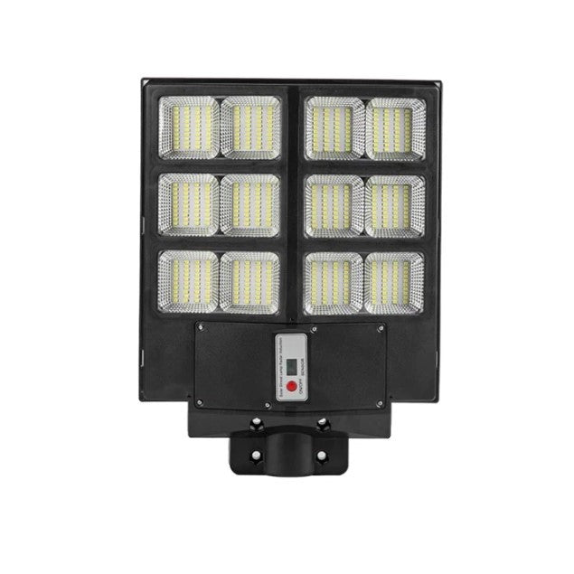 Lampa solara stradala Flippy, cu telecomanda, senzor de miscare si lumina, suport prindere, 480 LED-uri, IP65, ABS,